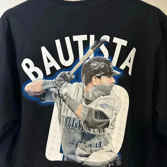 NWT MLB Blue Jays Jose Bautista Baseball T-shirt Large - Picture 5 of 6